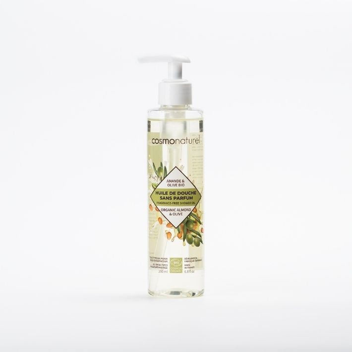 Organic Olive & Almond Fragrancefree Shower Oil Cosmo Naturel