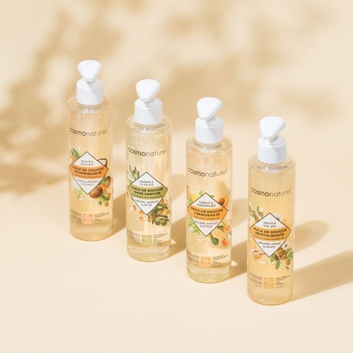 Organic Olive & Almond Fragrancefree Shower Oil Cosmo Naturel