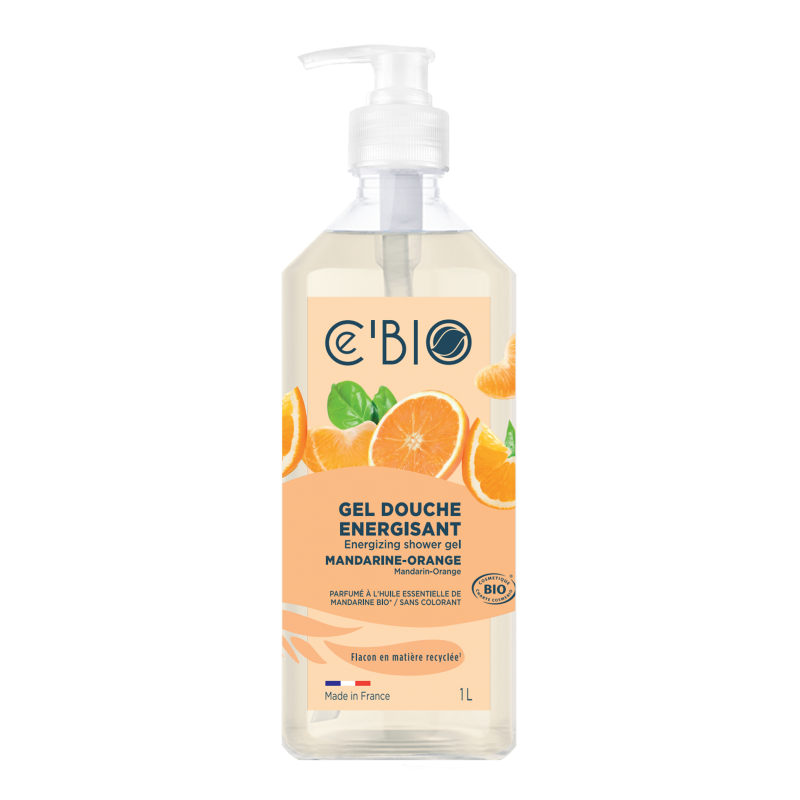 Organic Mandarin - Orange Citrus Bath & Shower Gel - Ce'Bio